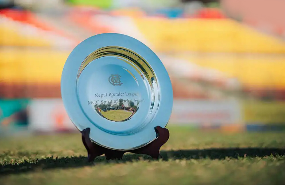 एनपीएलको ’स्पिरिट अफ क्रिकेट’ अवार्ड काठमाडौं गोर्खाजलाई प्रदान