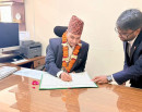 धितोपत्र बोर्डका अध्यक्ष डा. भट्टले गरे पदभार ग्रहण_img