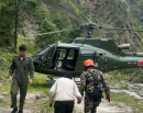 रसुवा बाढीका ७ घाइते बोकेर काठमाडौं उड्यो सेनाको हेलिकप्टर_img