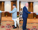 राष्ट्रपति पौडेलसमक्ष इन्डोनेसिया र युरोपेली सङ्घका राजदूतद्वारा ओहोदाको प्रमाणपत्र पेस_img