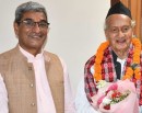 गृहमन्त्री लेखकसँग भाजपा नेता कोश्यारीबिच मन्त्री निवासमा भेट_img