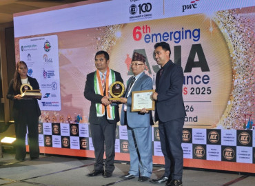 आईएमई लाइफलाई अन्तराष्ट्रिय अवार्ड द्धारा सम्मान