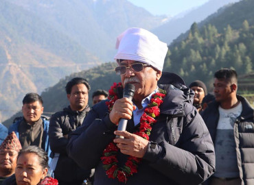 रुकुमबाट विकास र समृद्धिको विगुल फुक्ने प्रचण्डको दाबी