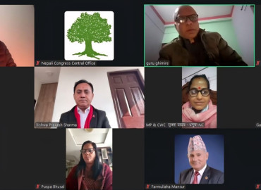 कांग्रेसको भर्चुअल बैठक सुरू