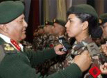 नेपाली सेनाका ९६ प्राविधिक उप सेनानीलाई दर्ज्यानी चिन्ह प्रदान