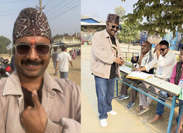 अभिनेता विजय बरालले गरे सर्लाहीबाट मतदान