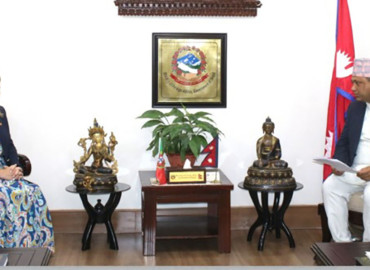 परराष्ट्रमन्त्री खनालसँग नेपाल भ्रमणमा रहेकी पोर्चुगलकी उपविदेशमन्त्री डा. जाभियरको भेटवार्ता