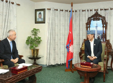 सभामुख अर्यालसँग जापानका राजदूत तोरुको शिष्टाचार भेटवार्ता