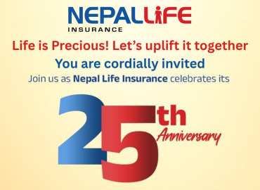 रजत वर्षको उत्सवमा ‘नेपाल लाइफ’, देशभर वृहत् रक्तदान र नि:शुल्क स्वास्थ्य शिविर आयोजना गर्दै
