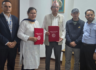 नागरिक लगानी कोष र तामाकोशी गाउँपालिकाबीच नागरिक पेन्सन योजना सञ्चालन सम्झौता