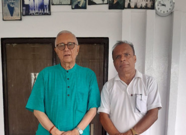 कांग्रेस नेता कोइरालासँग महामन्त्री घिमिरेको भेटवार्ता