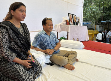 भारतका सामाजिक अभियन्ता वाङचुकको दिल्लीस्थित जन्तर-मन्तरमा अनिश्चितकालीन अनशन