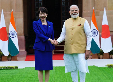 भारतीय प्रधानमन्त्री मोदी र जापानी समकक्षी ताकाइचीबीच शिखर भेटवार्ता