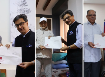 कांग्रेसले रवि, ओली र प्रचण्डलाई दियो १५ औं महाधिवेशनको निम्तो