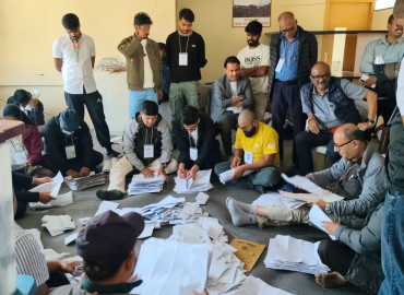 कांग्रेस सहमहामन्त्री खस आर्यमा मनोजमणि आचार्य विजयी