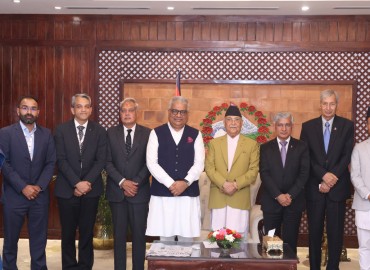 प्रधानमन्त्रीसँग भारतका वनमन्त्रीको शिष्टाचार भेट