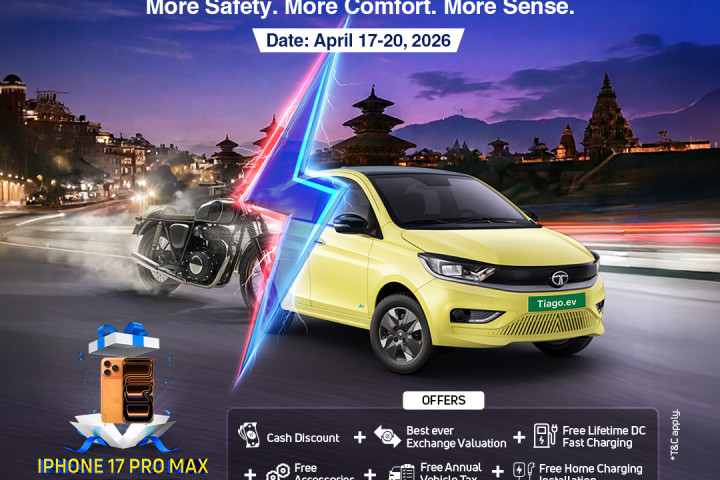 टाटा मोटर्सले ल्यायो ‘स्विच टु टियागो इभि’ योजना, बाइक–स्कुटर साटेर टियागो इभि चढ्ने मौका