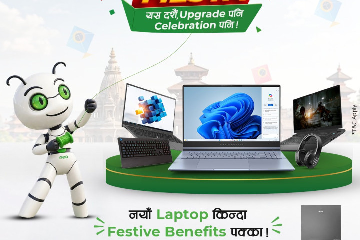 निओ स्टोरको दसैं अफर सार्वजनिक, ल्यापटपदेखि स्मार्टफोनसम्म आकर्षक उपहार