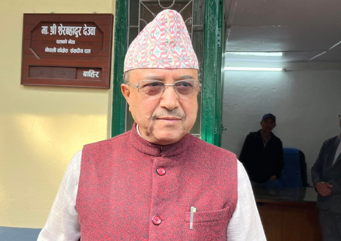 सभापति लामिछानेलाई पूर्णबहादुर खड्काको बधाई
