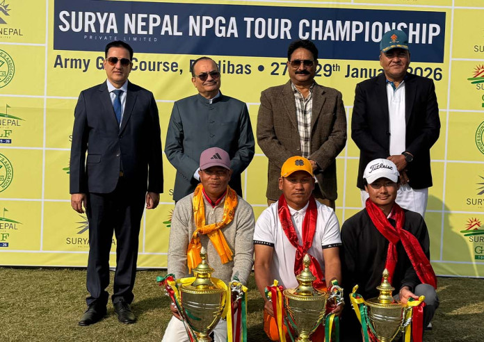 सूर्य नेपाल एनपिजिए टुर च्याम्पियनसिपको‌ उपाधि भुवनलाई