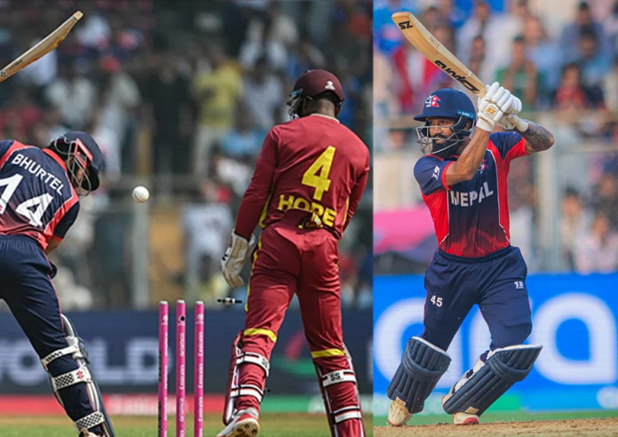 दिपेन्द्र–सोमपालको साझेदारीले नेपाललाई राहत, वेस्ट इन्डिजलाई १३४ रनको लक्ष्य