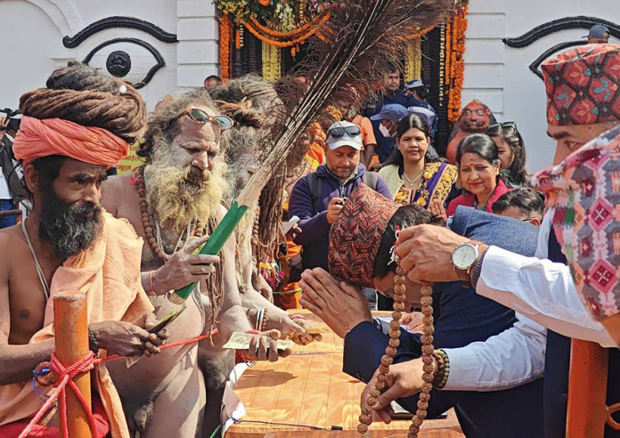 महाशिवरात्रिमा पशुपति आएका साधुसन्तको बिदाई