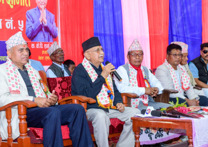 यसपल्टको चुनाव देश जलाउने कि बनाउनेहरूको बीचको चुनाव हो: ओली