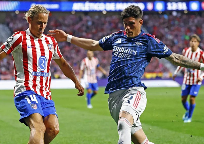 च्याम्पियन्स लिग सेमिफाइनलको पहिलो लिगमा आर्सनल र एटलेटिको बराबरीमा