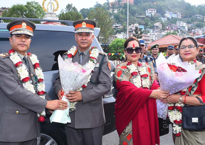 सशस्त्रका महानिरीक्षक राजु अर्यालको बिदाई