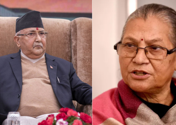 अष्टलक्ष्मीको ओलीलाई सुझाव– पार्टी कसैको पेवा होइन, नेतृत्व छोड्नुस्