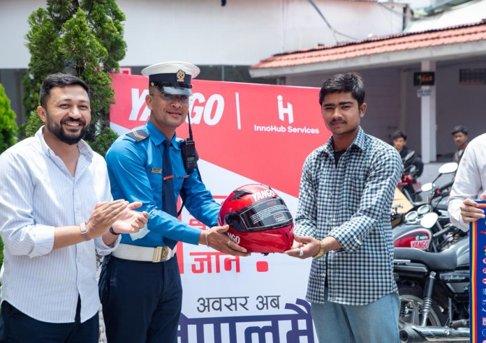 याङ्गो राइडद्वारा नेपाल ट्राफिक प्रहरीसँग मिलेर सडक सुरक्षा कार्यक्रम आयोजना