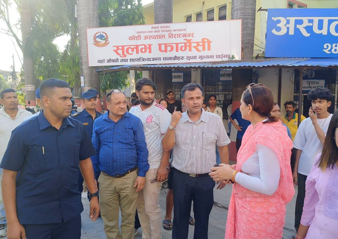 कोशी अस्पतालमै आँखा अस्पताल बनाउने तयारी, मन्त्री मेहताद्वारा स्थलगत अनुगमन