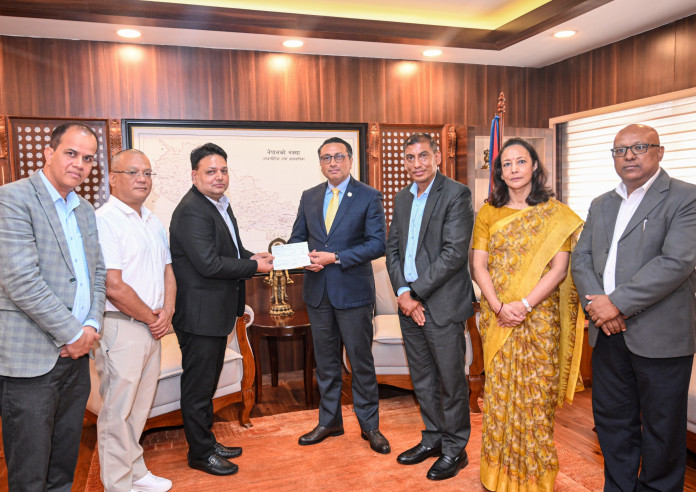 सिप्रदी समूहद्वारा प्रधानमन्त्री दैवी प्रकोप उद्धार कोषमा ५ करोड १ लाख सहयोग