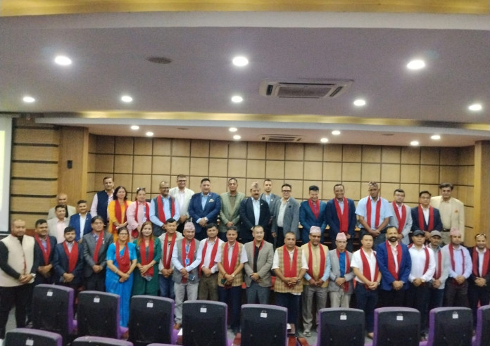 वस्तुगत संघका नवनिर्वाचित पदाधिकारीलाई महासंघमा स्वागत, व्यवसायिक वातावरण निर्माण गर्न र उद्योगी व्यवसायीहरुको सरकारसंग आग्रह