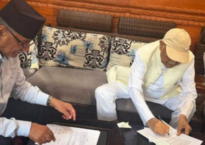 एमाले र नेकपाद्वारा प्रदेश सरकारमा मन्त्रालय बाँडफाँट गर्न ३ बुँदे सहमति