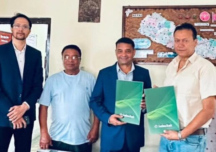 ट्रक व्यवसायी महासंघ र सानिमा बैंकबिच सम्झौता, नागढुंगा सुरुङमार्गको शुल्क भुक्तानी क्यूआरबाट हुने