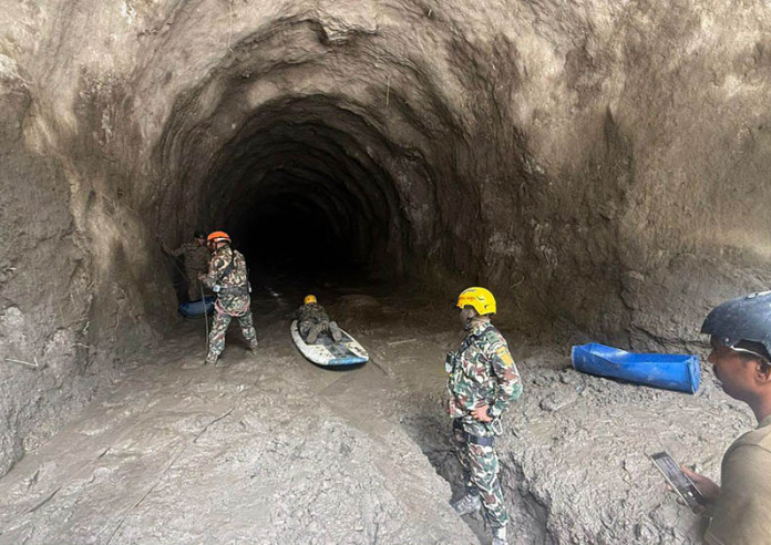 चिलिमे जलविद्युत् आयोजनामा उद्धार प्रयास जारी