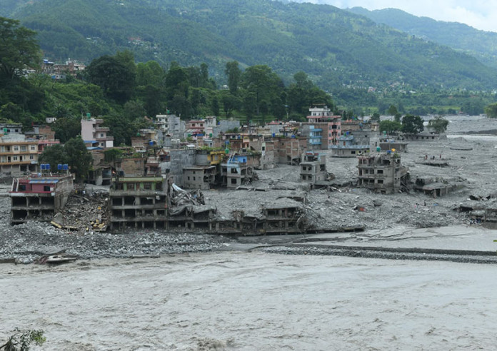 भोटेकोशी बाढी: ७ हजार ५७० घर पूर्ण क्षतिग्रस्त, १८ वटा विद्यालय प्रभावित