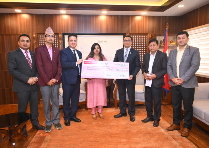 प्रभु बैंकद्वारा विपद् उद्धार कोषमा २ करोड ११ लाख सहयोग