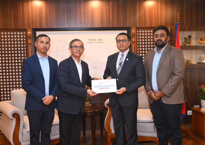 सन नेपाल लाइफद्वारा विपद् उद्धार कोषमा ६० लाख सहयोग