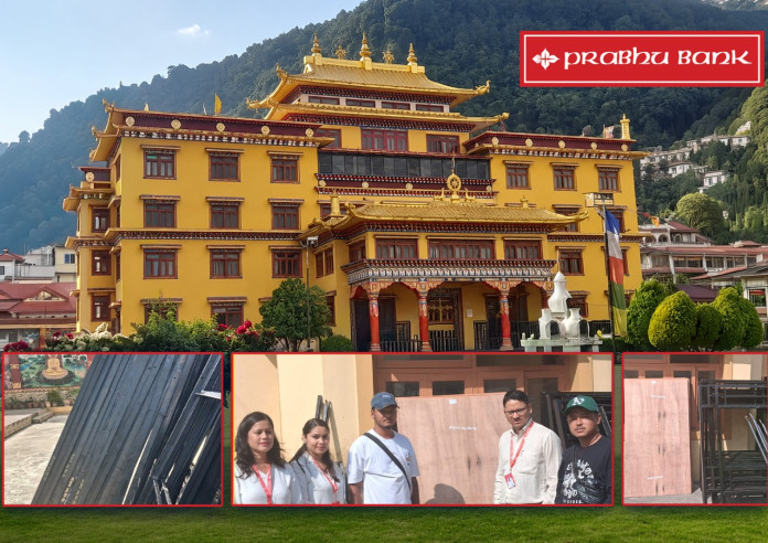 बाढी प्रभावितका लागि प्रभु बैंकले पहेंलो गुम्बालाई दियो बंक बेड