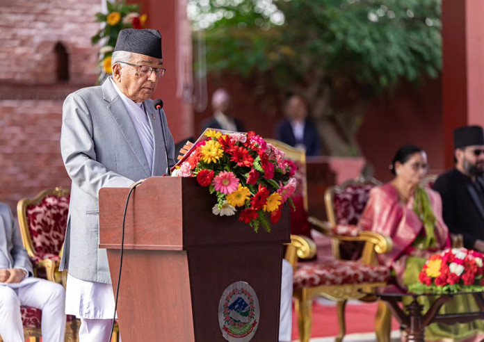 संविधानलाई भाषणमा सीमित नराखी नागरिकको दैनिक जीवनमा कार्यान्वयन गरौँ: राष्ट्रपति पौडेल