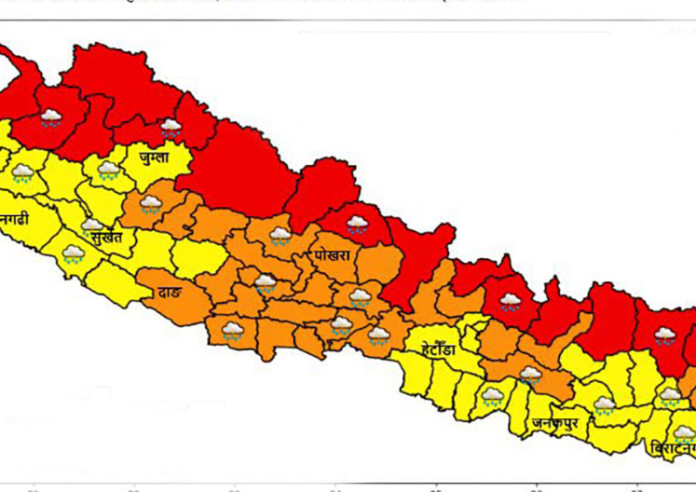 बुधबारबाट कोशी, बागमती र गण्डकीमा बर्षाको गतिविधि बढ्दै जाने