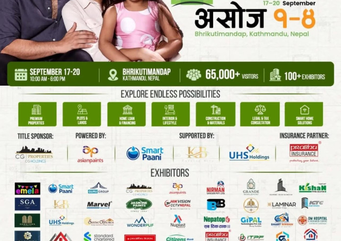 सभामुख अर्यालले उदघाटन गर्ने घरजग्गा प्रदर्शनीमा १०० स्टलभन्दा वढी, जलवायु र सुरक्षित आवासबारे प्यानल छलफल हुने