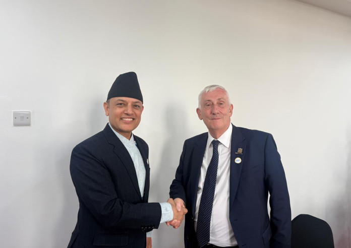 नेपाल-बेलायत संसदीय सम्बन्ध थप सुदृढ बनाउने विषयमा सभामुख अर्याल र बेलायती समकक्षीबीच भेटवार्ता
