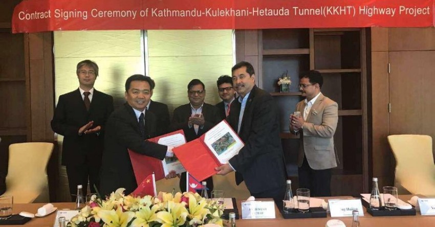 काठमाडौं–हेटौडा सुरुङमार्ग निर्माणका लागि संयुक्त विकास सम्झौता