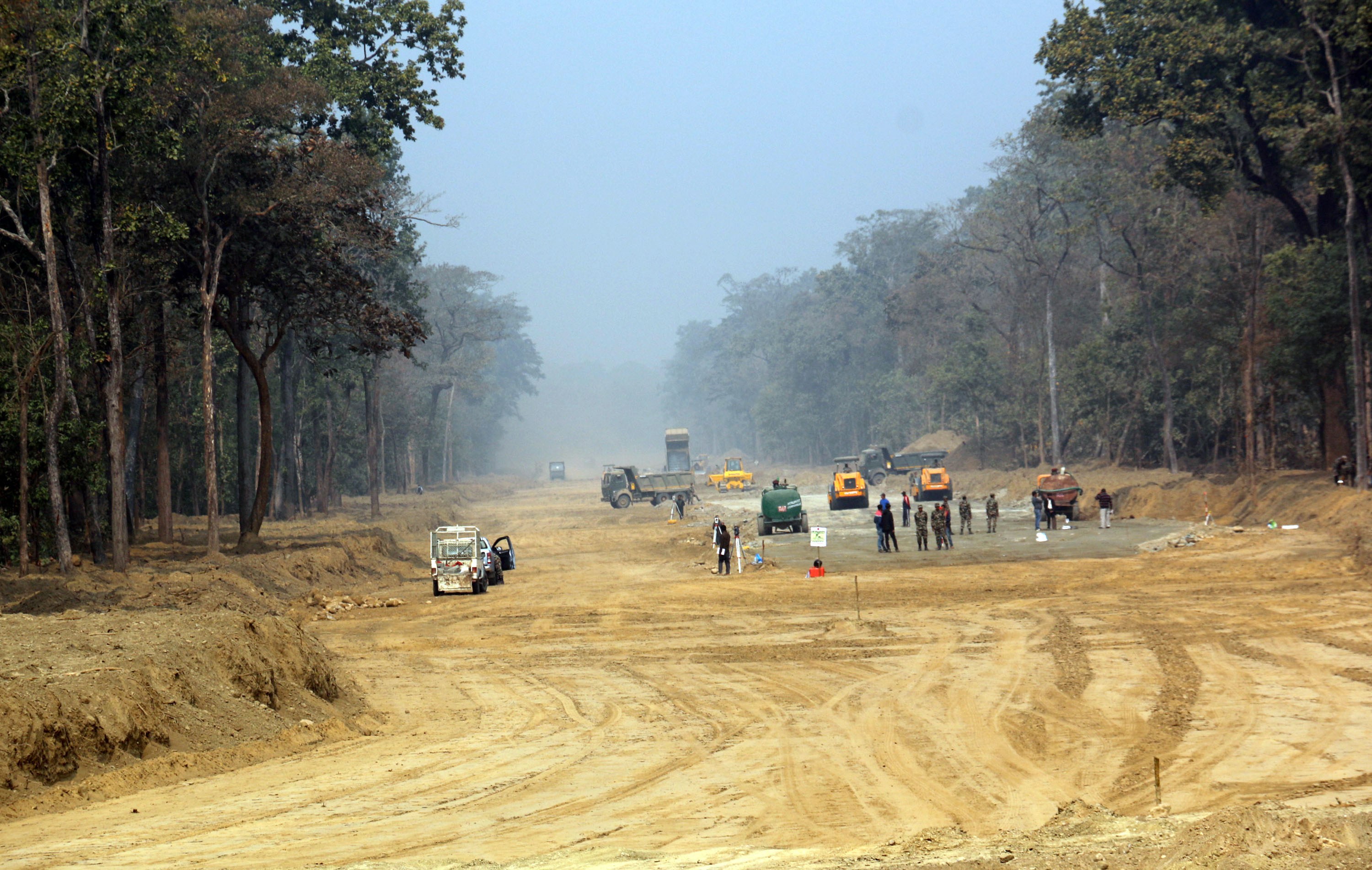 लक्ष्यअनुरूप द्रुतमार्गको काम