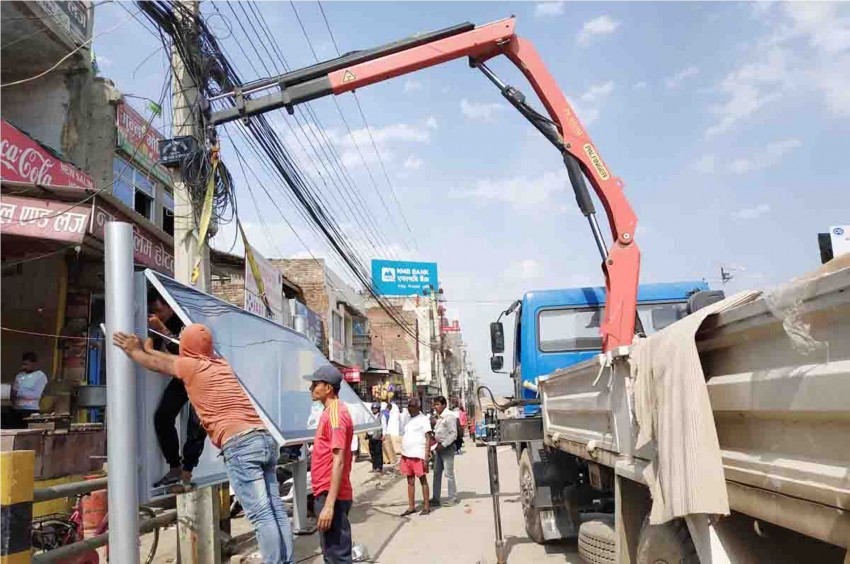 नेपालगन्जमा डिजिटल बस बिसौनी र १० ट्राफिक पोस्ट निर्माण