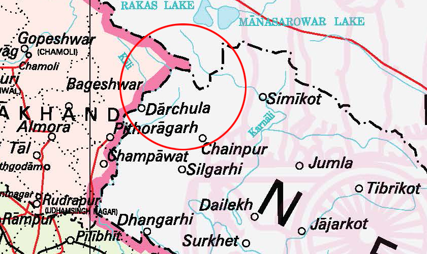 नयाँ नक्सामा नेपालसँगको सीमा परिमार्जन नभएको भारतको दाबी