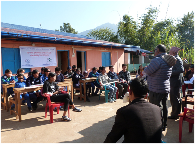 नेपाल बंगलादेश बैंकद्धारा दृष्टिविहिन विद्यार्थीकालागि अभिमुखीकरण तालिम सम्पन्न